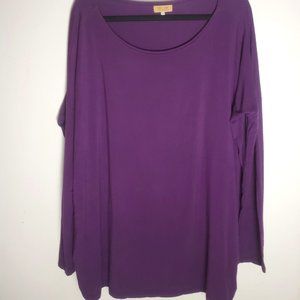 Piko 1988 long sleeve dark purple top - sz small